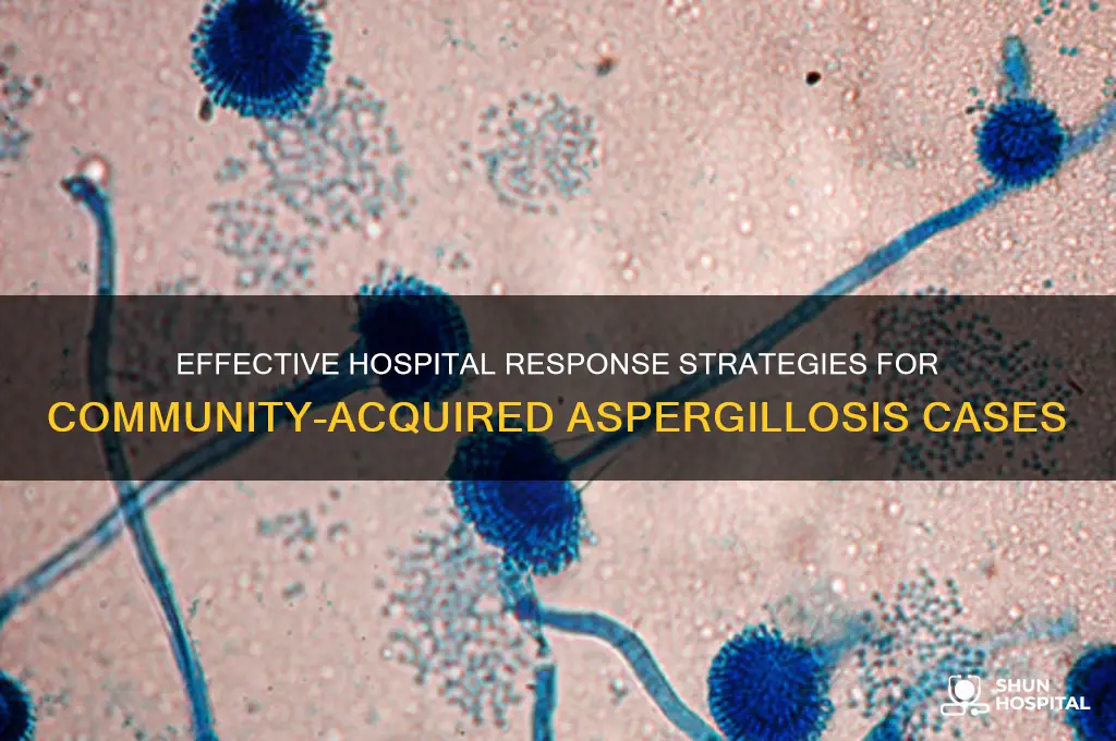 how should a hospital react to an aspergilloiss community acquired