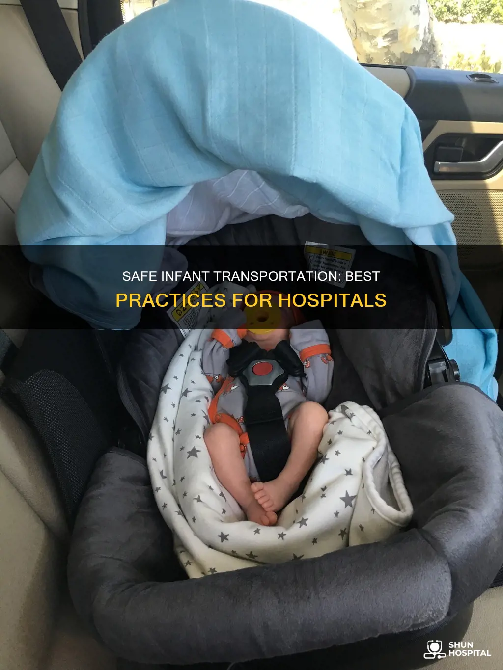 how should infants be transported in hospitals