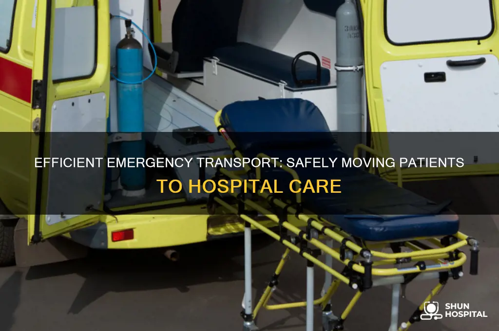 how should the man be transported to the hospital