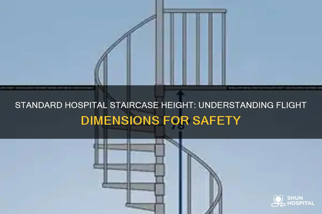 how tall is a flight of stairs in a hospital