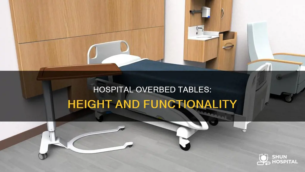 how tall is official hospital overbed tables