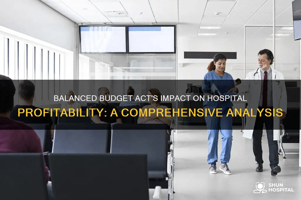 how the balanced budget act and hospital profitability are related