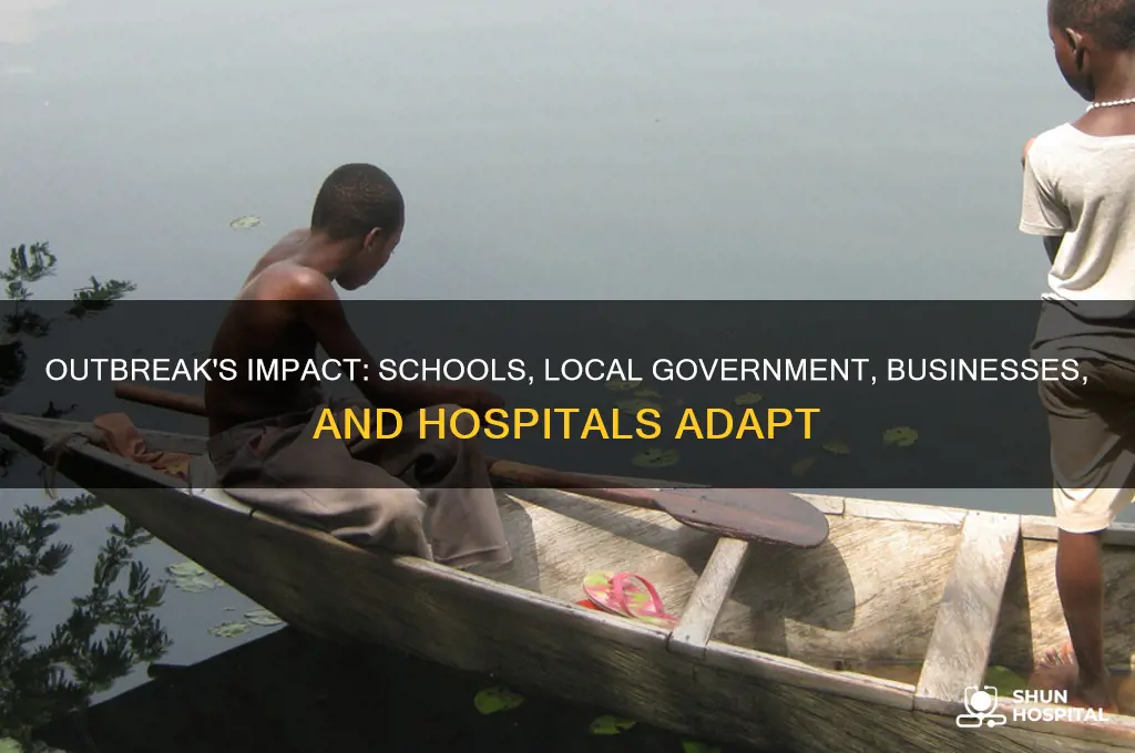 how the outbreak affect schools local government business hospital