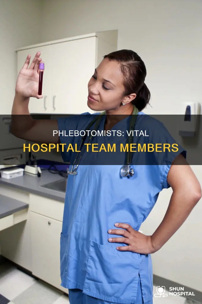 how the phlebotomist interacts for the hospital