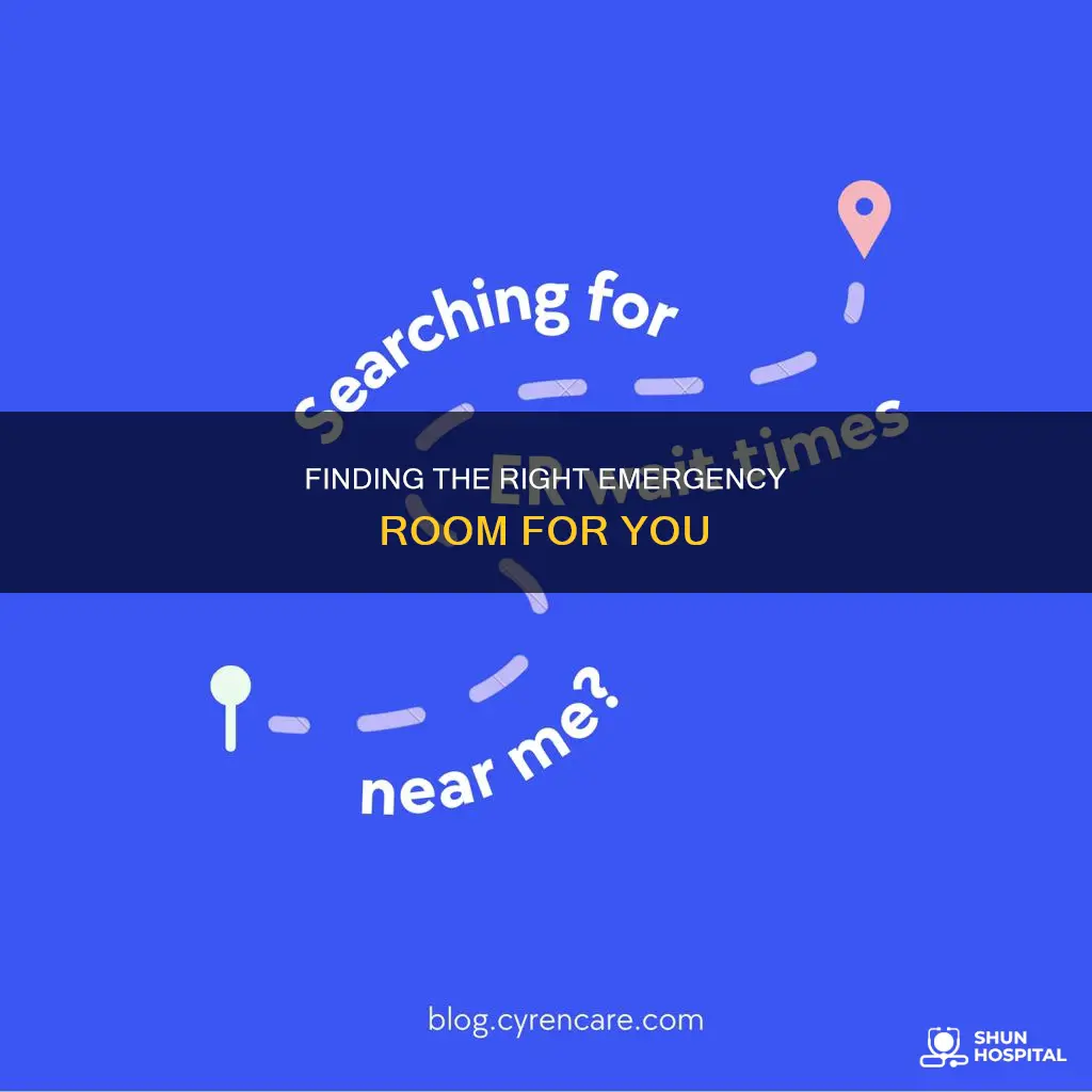 how ti check area hospital emergency roons