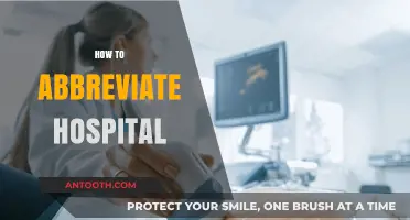Quick Guide: Mastering the Art of Abbreviating 'Hospital' Efficiently