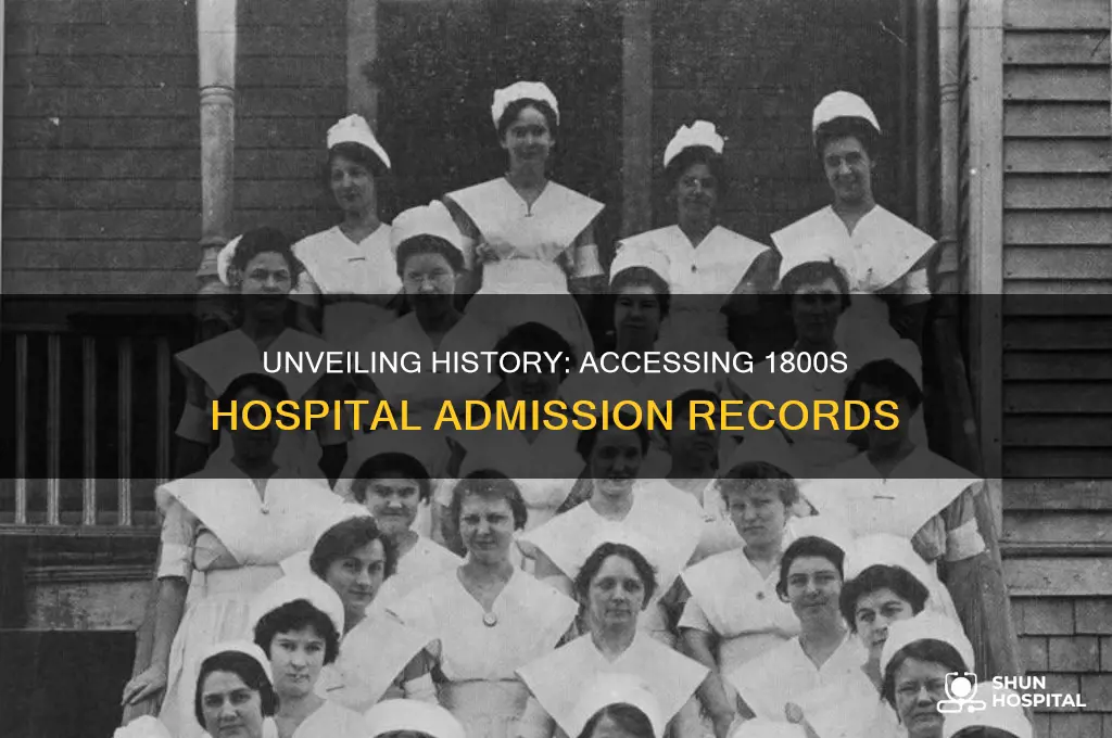 how to access hospital admission records from the 1800s