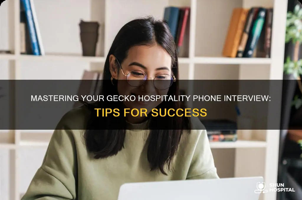 how to ace a phone interview for gecko hospitality