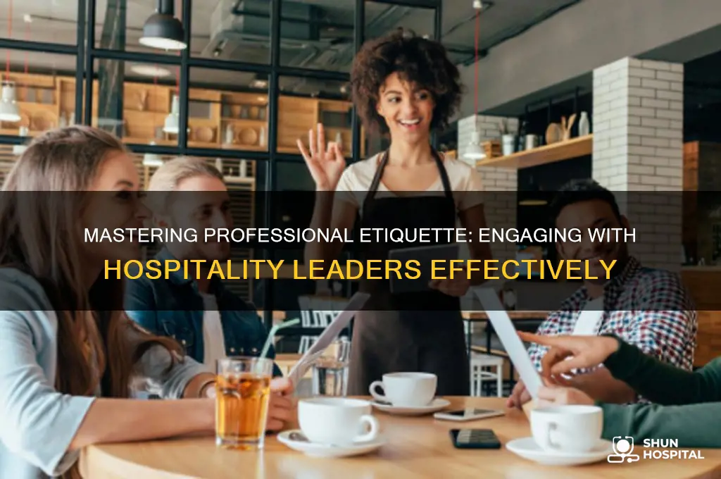 how to act with superiors in a hospitality structure