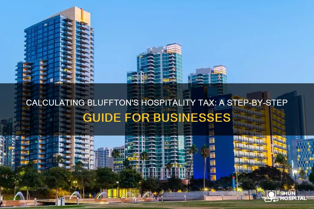 how to add up the town of bluffton hospitality tax