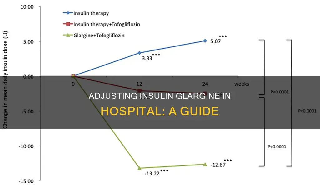 how to adjust insulin glargine in hospital