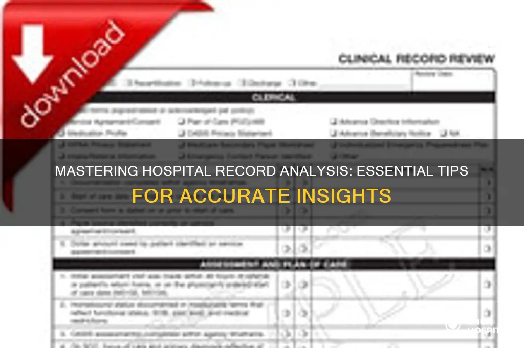 how to analyze hospital records