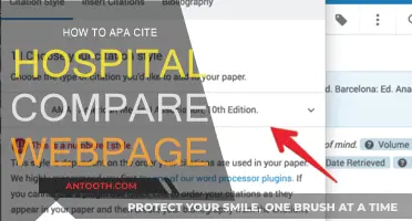 A Guide to APA Citations for Hospital Compare Webpages