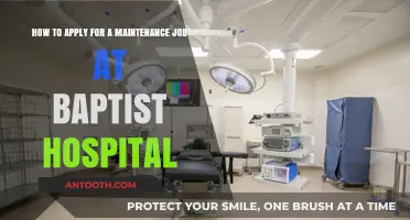 Steps to Apply for Maintenance Jobs at Baptist Hospital
