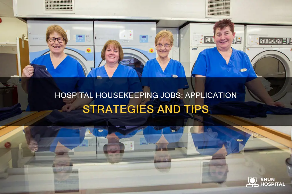 how to apply for hospital housekeeping jobs