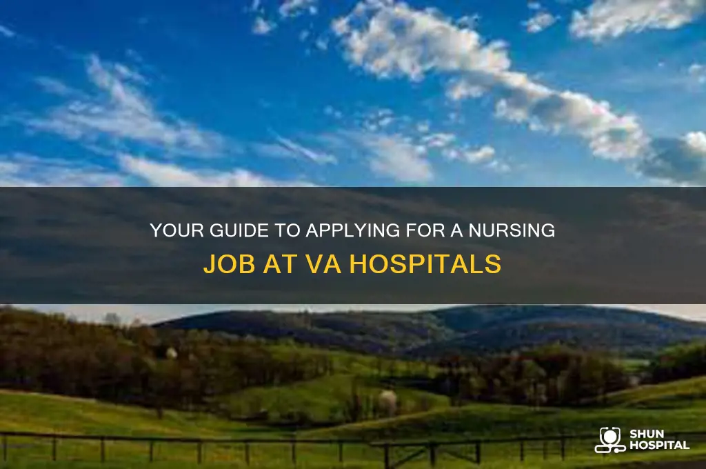 how to apply for nursing job at va hospital