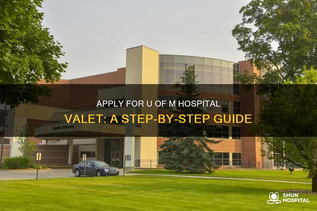 how to apply for u of m hospital valet