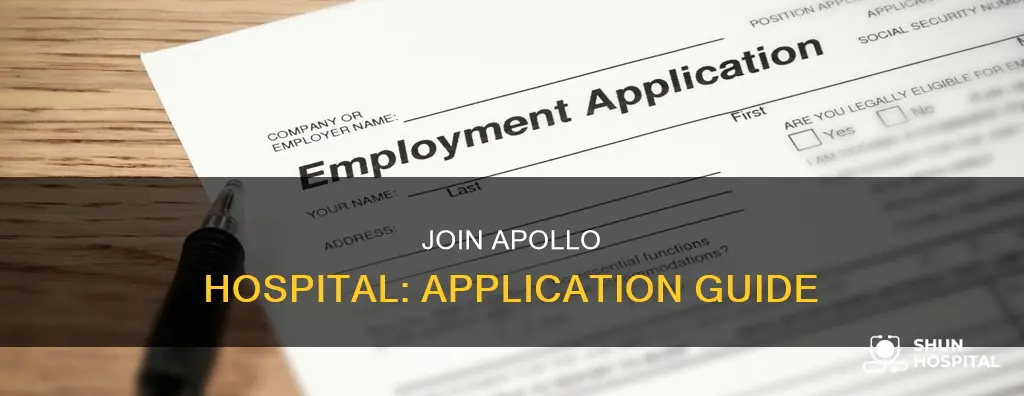 how to apply job in apollo hospital