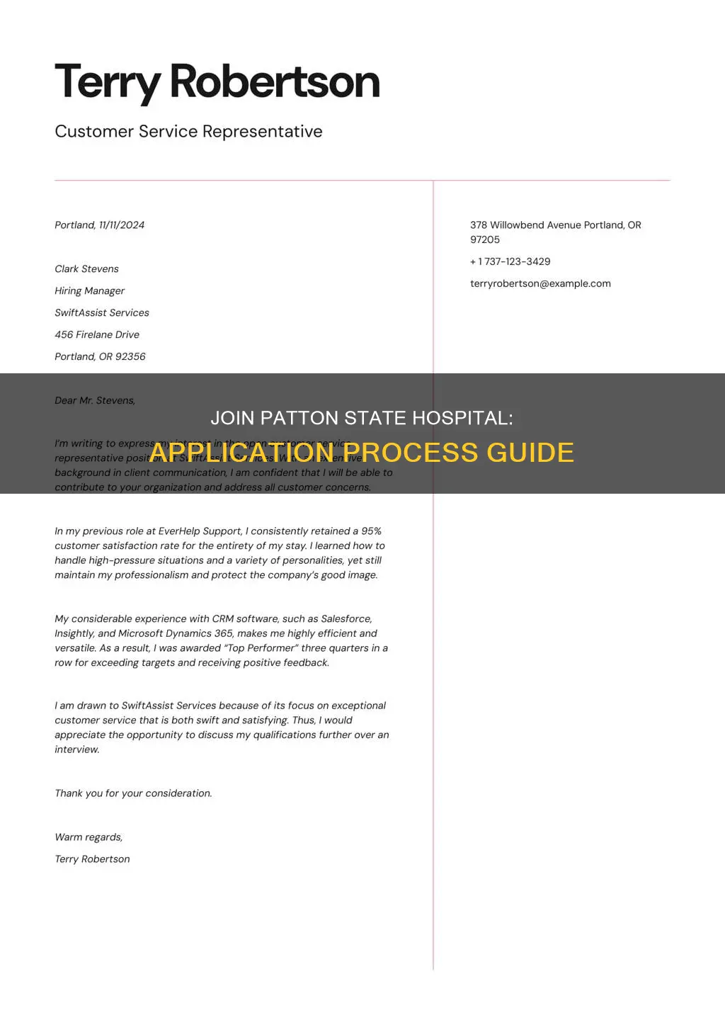 how to apply to patton state hospital
