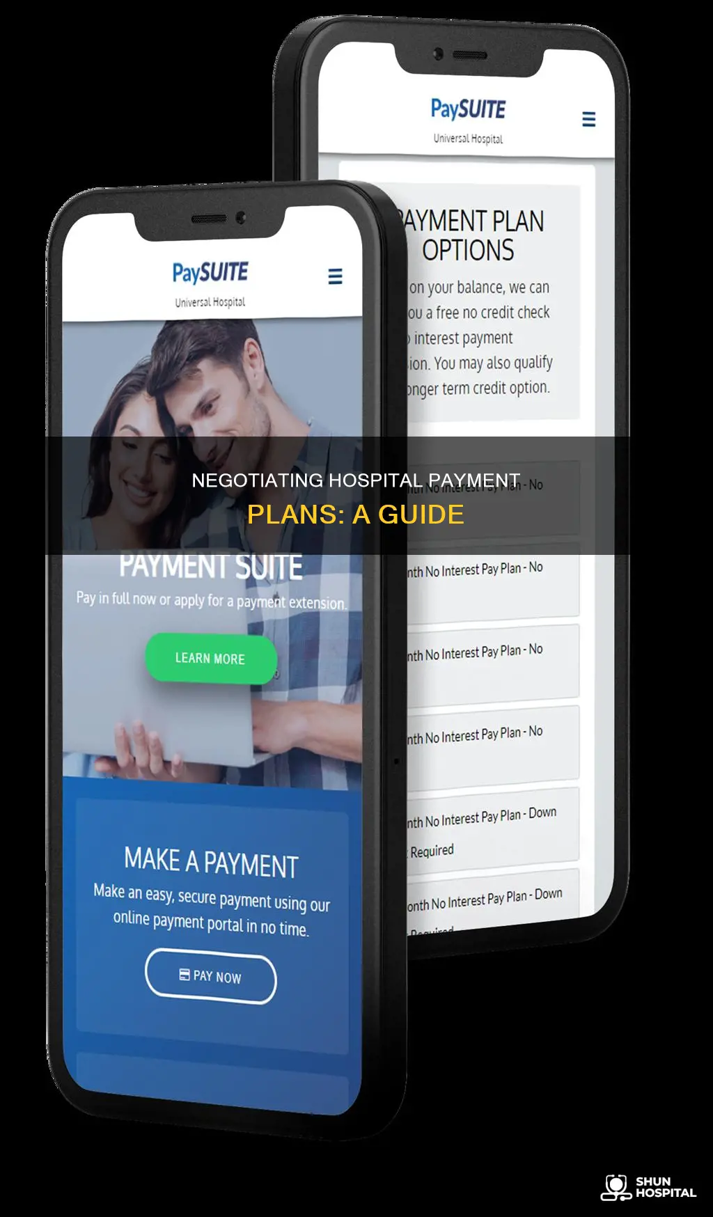 how to arrange payment plan with hospital