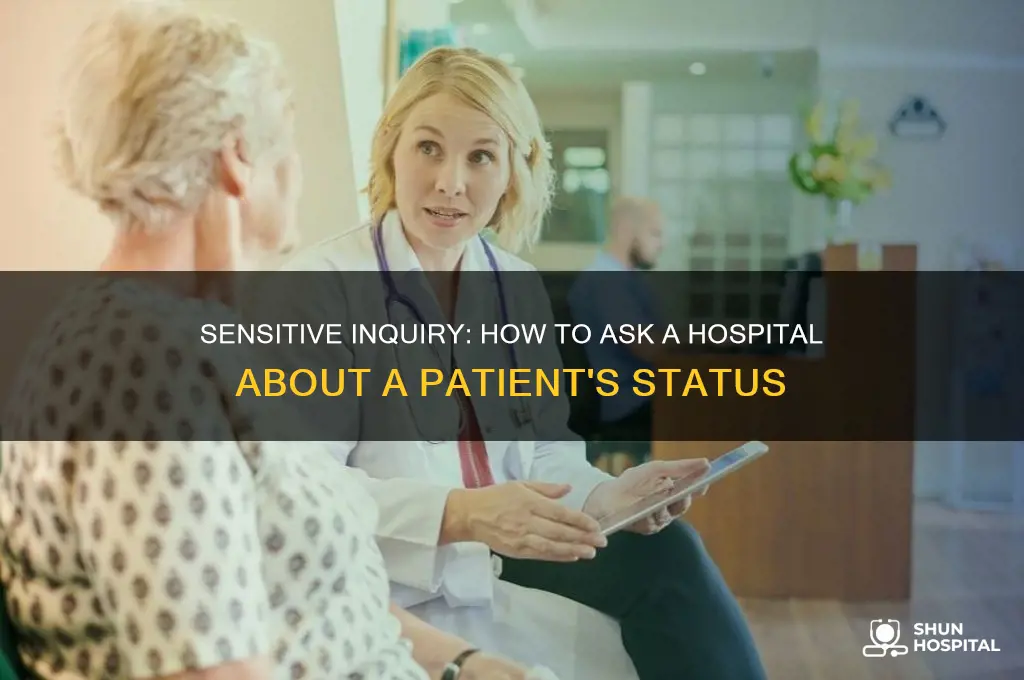 how to ask a hospital if someone is dead