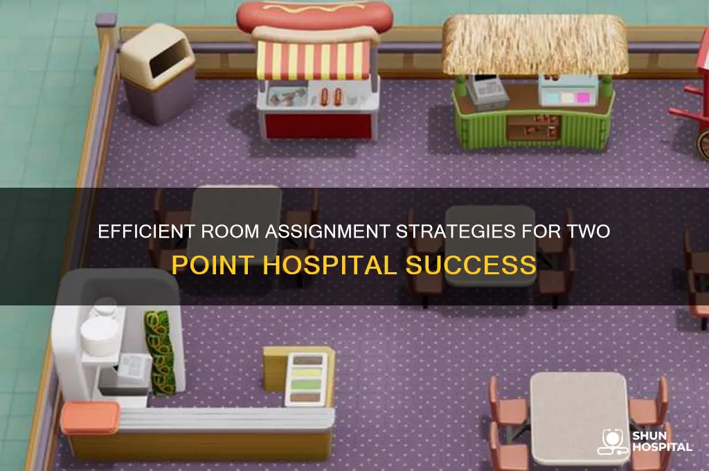 how to assign roo s in two point hospital