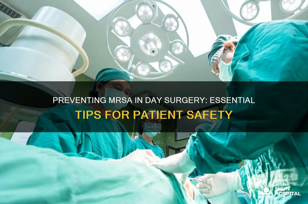 how to avoud mersa in day surgery at hospital