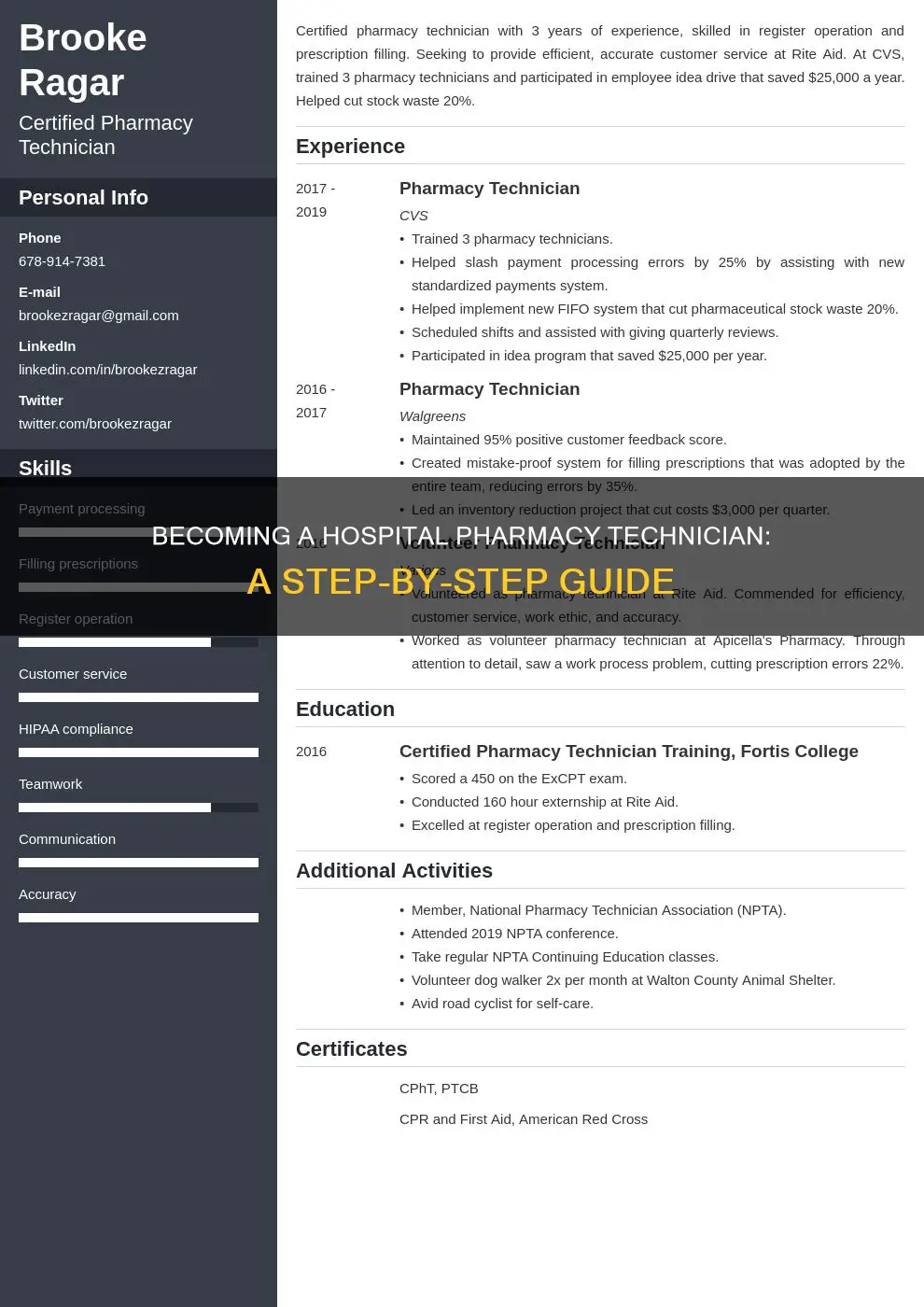 how to be a hospital pharmacy technician