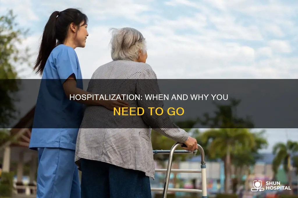 how to be sent to the hospital