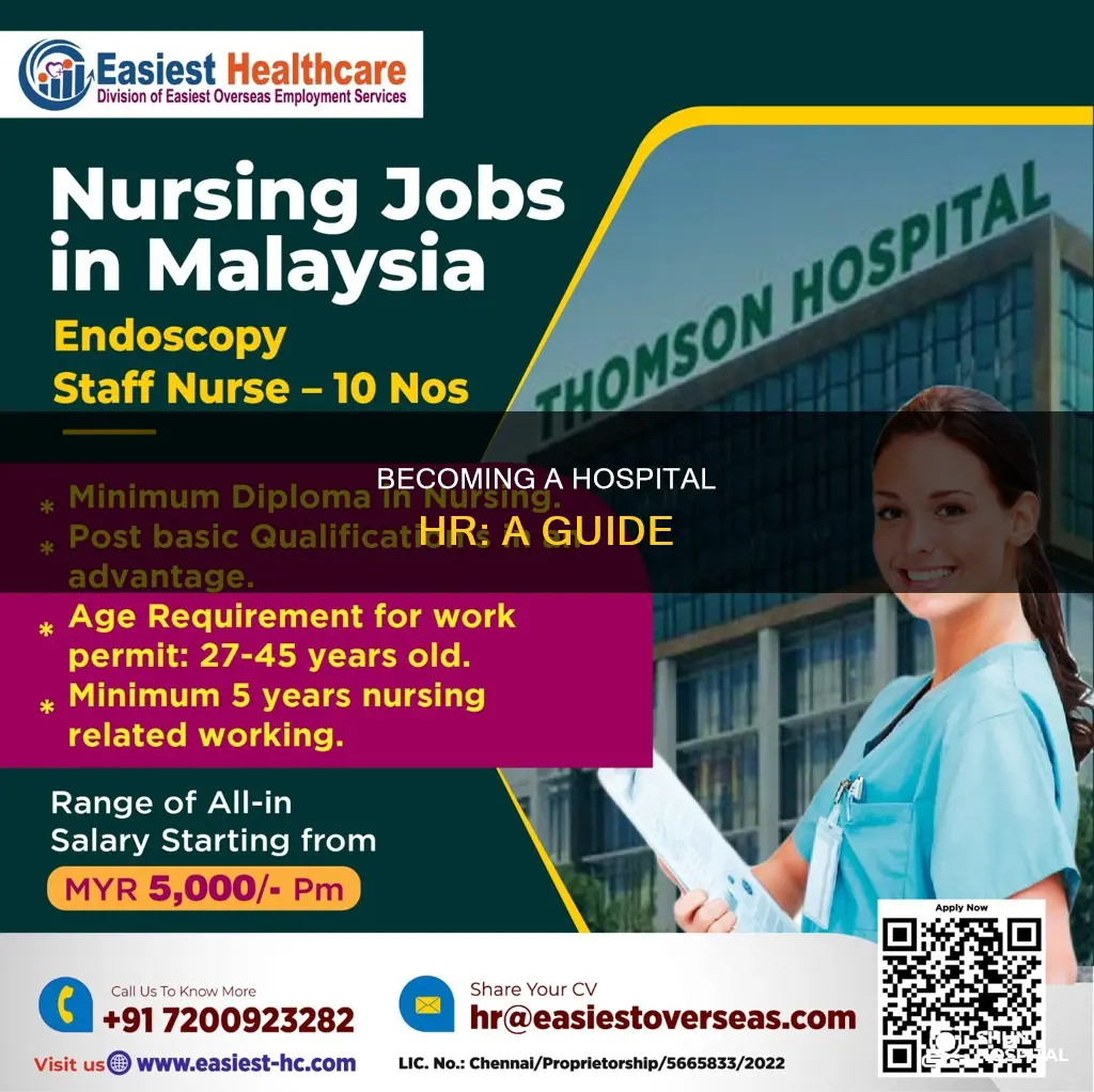 how to become a hr in hospital