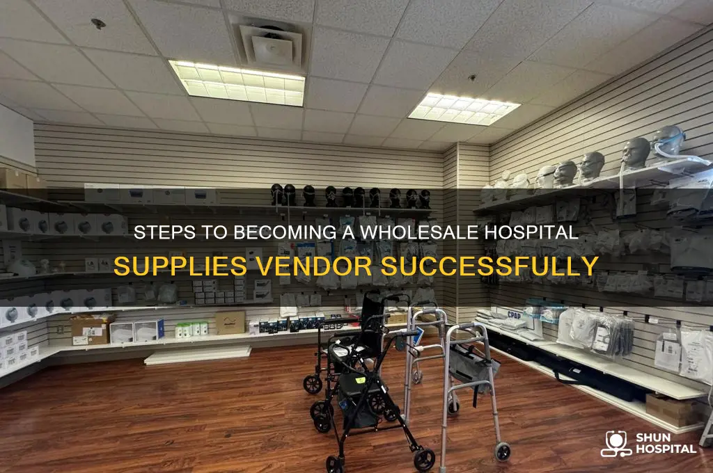 how to become a vendor of wholesale hospital supplies