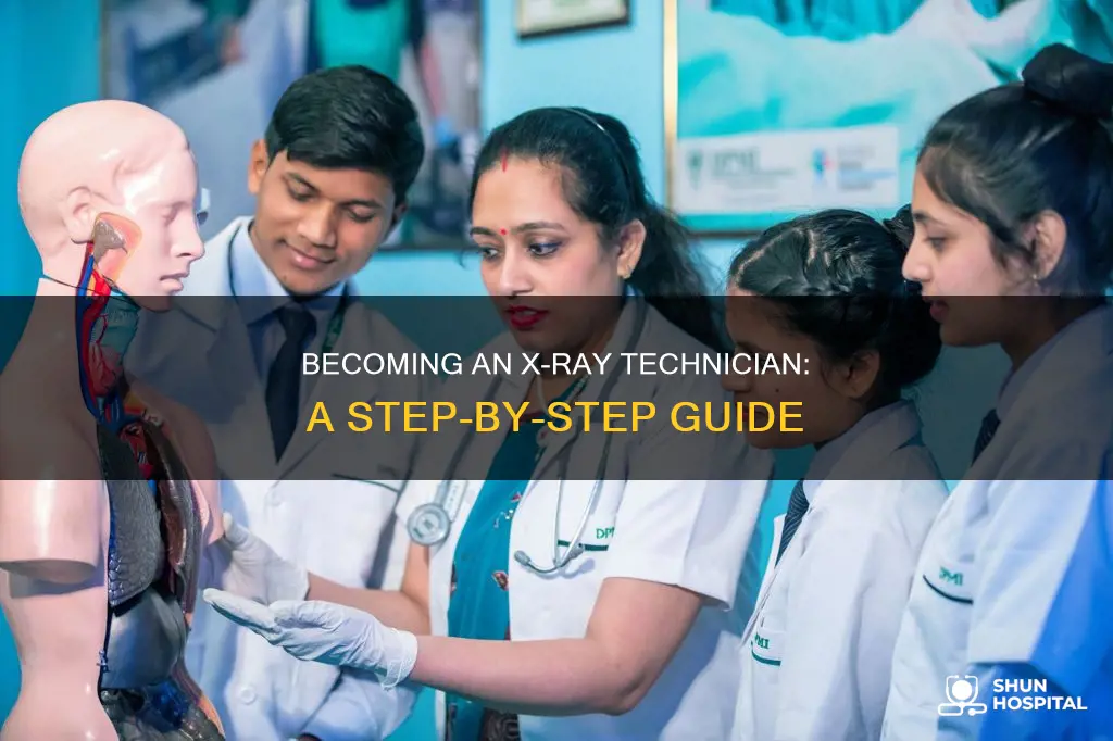 how to become a xrays hospital technician