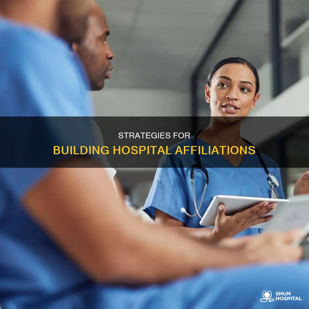 how to become affiliated with a hospital