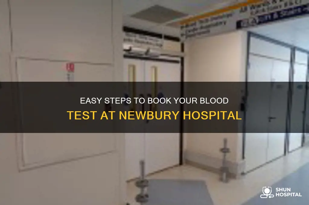 how to book a blood test at newbury hospital