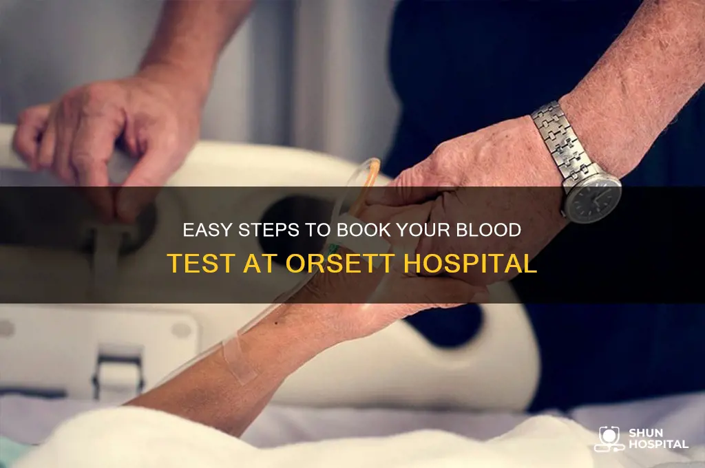 how to book a blood test at orsett hospital