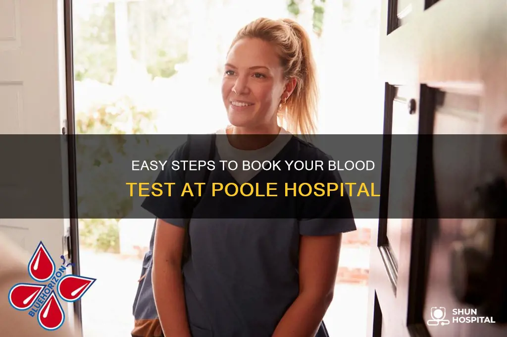 how to book a blood test at poole hospital