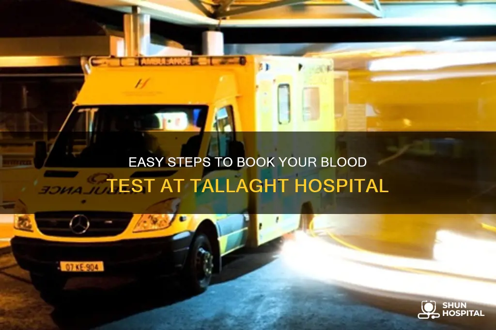 how to book a blood test in tallaght hospital