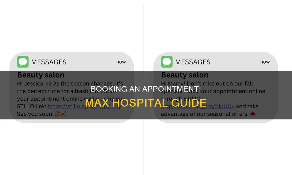 how to book appointment in max hospital