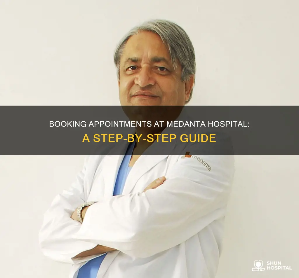 how to book appointment in medanta hospital