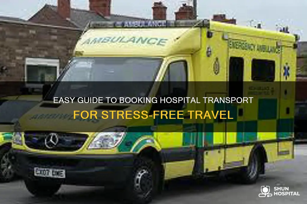 how to book hospital transport