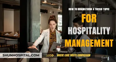 Creative Strategies to Brainstorm Innovative Hospitality Management Thesis Topics