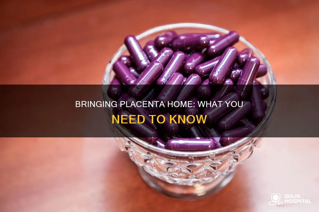 how to bring placenta home from hospital