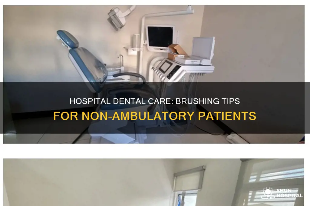how to brush your teeth if you cant walk hospital