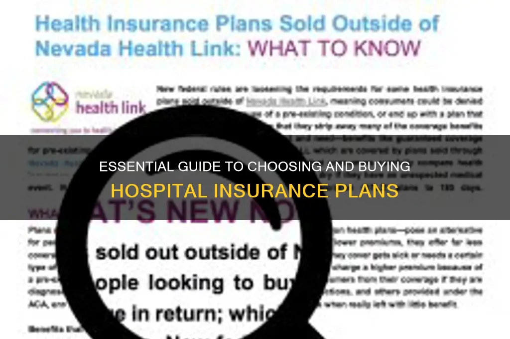 how to buy hospital insurance