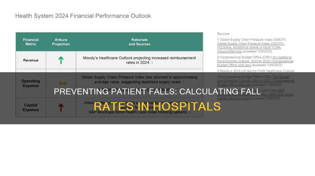how to calculate fall rates in hospitals