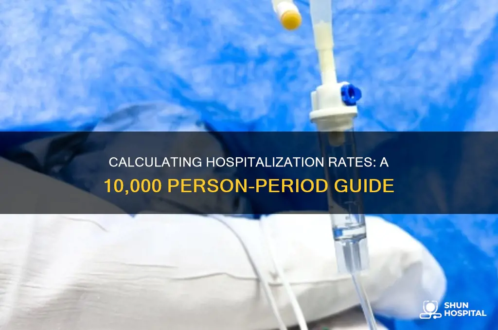 how to calculate hospitalization rates per 10 000 person period