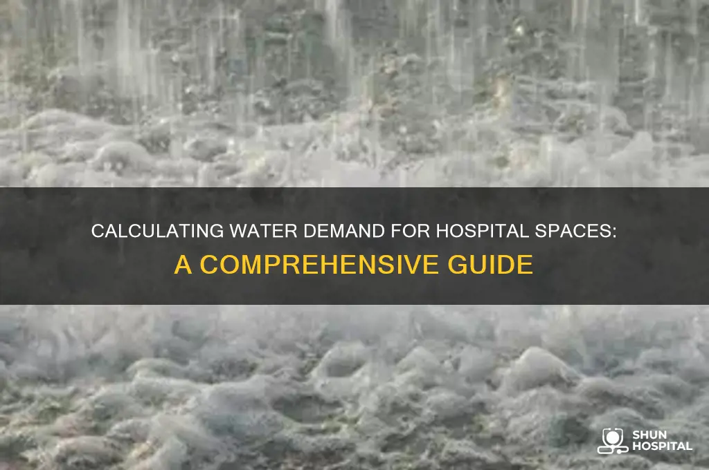 how to calculate water demand for a hospital space