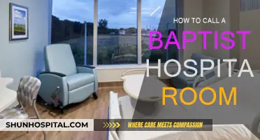 Baptist Hospital Room: Making a Call