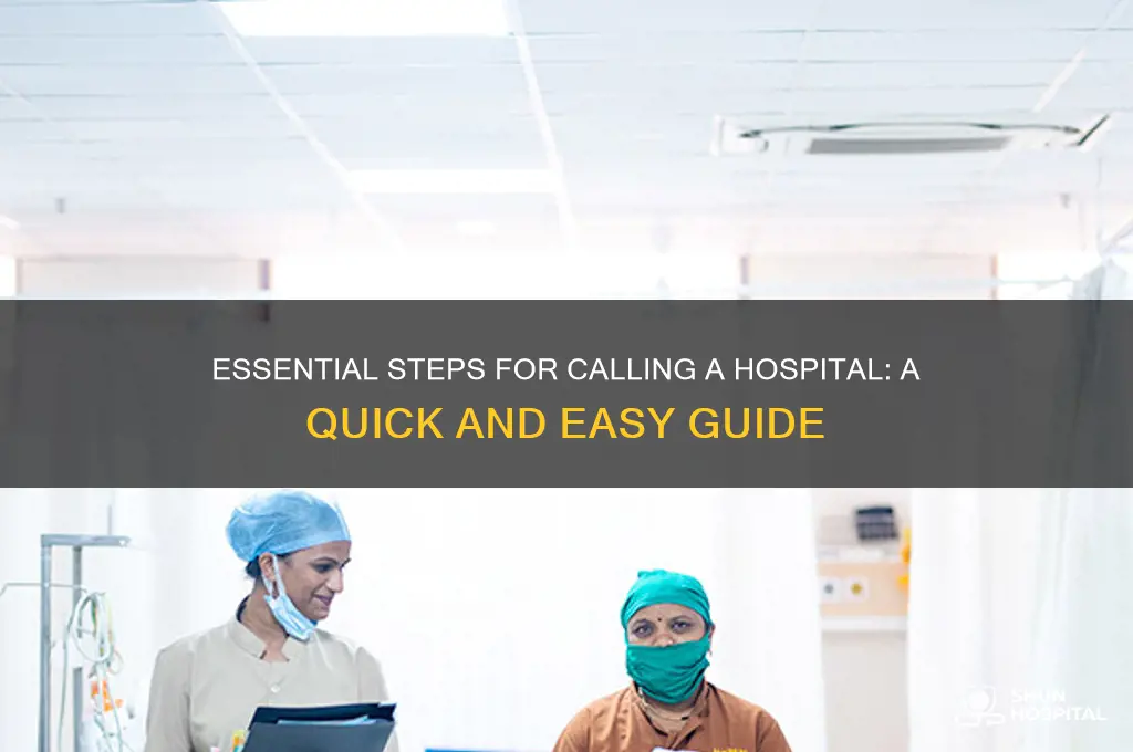 how to call a hospital