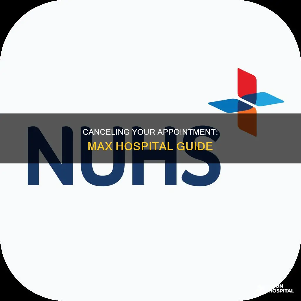 how to cancel appointment in max hospital